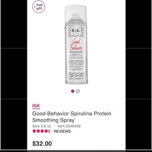IGK Good Behavior Smoothing Spray